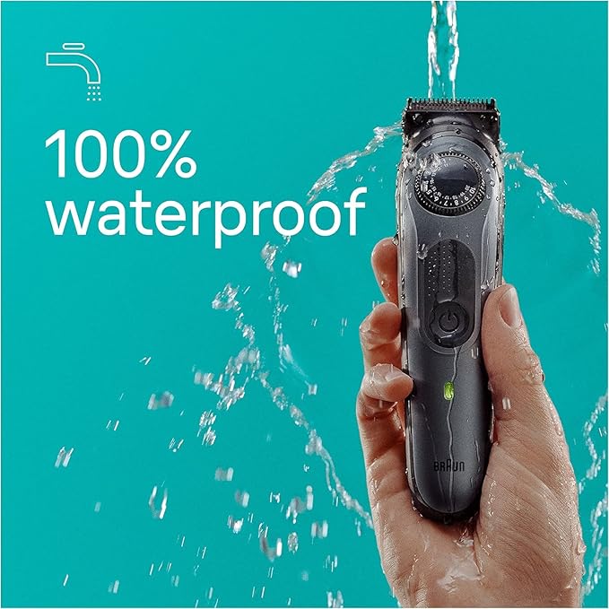 Braun All-in-One Style Kit Series 5 5480, 8-in-1 Trimmer for Men with Beard Trimmer, Body Trimmer for Manscaping, Hair Clippers & More, Ultra-Sharp Blade, 40 Length Settings, Waterproof