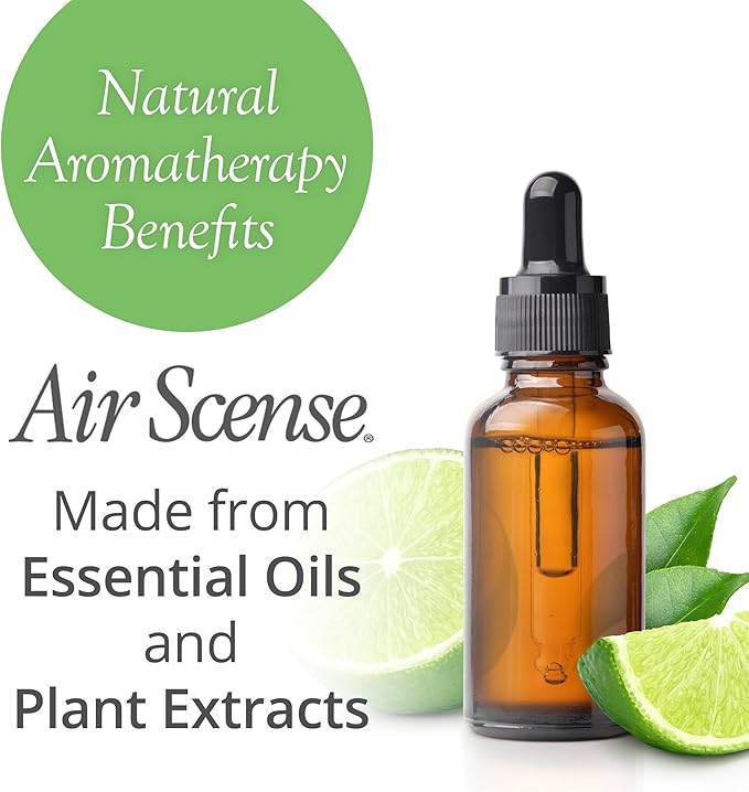 Air Scense Essential Oil Air Freshener - Lime Scent - Non-Aerosol - 7 fl oz | Refreshing, Long-Lasting Scent | Eco-Friendly | Exceptional Value