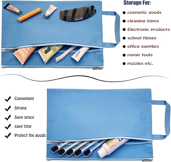 A4 Mesh Zipper Pouch, Waterproof File Bag with Handle,Foldable Document Organizer for School, Office, Travel - Durable Folder with Puzzle Project/Cross Stitch (2)