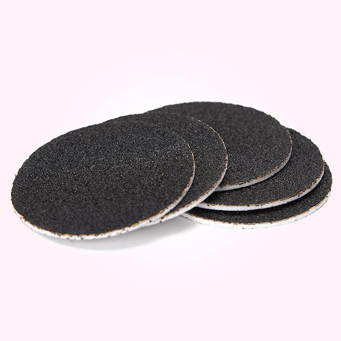 60pcs Replaceable Sandpaper Refill Discs for Electric Foot Callus Remover Hard Dry Dead Skin Remova(120 Grit 30pcs and 80 Grit 30pcs)