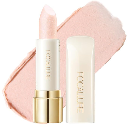 FOCALLURE Moisturizing Shiny Lipstick,Pearl Shimmery Finish,Hydrating Tinted Lip Balm with Creamy Texture,Long Lasting High Pigmented Lip Stain,Guest From Sky