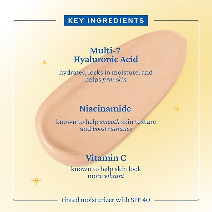 belif Dew Guard Vitamin C Glow Tint SPF 40 - Niacinamide, Hyaluronic Acid, Glow Booster + Serum + UVA/UVB Protection, Korean Tinted Mositurizer, 1.69 fl. oz