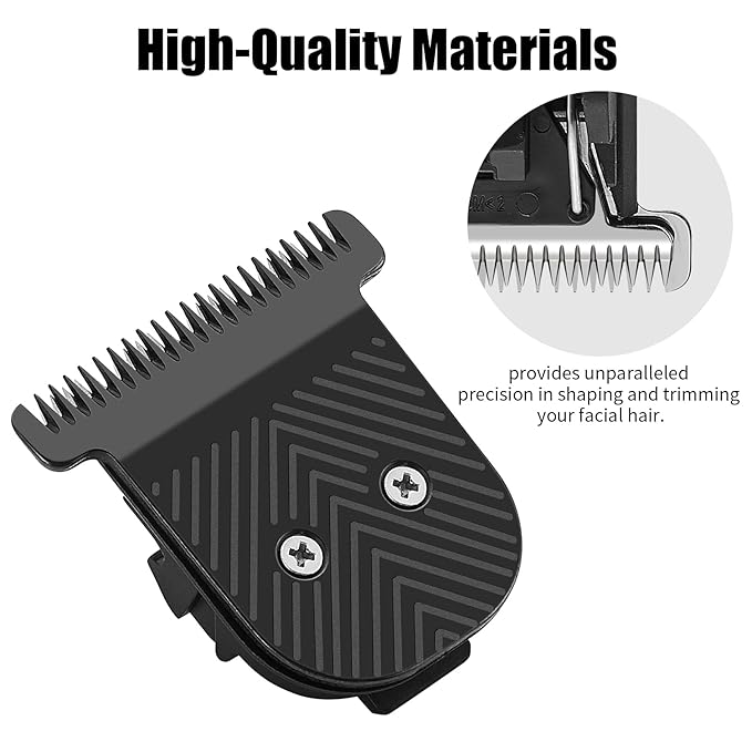 Premium Stainless Steel T-Blade, Compatible with MANSCAPED The Beard Hedger, for Precision Facial Hair Trimming. 1Pack