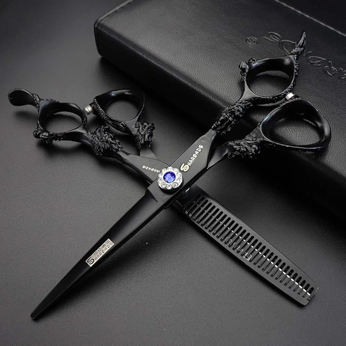 6 inch Hairdressing Scissors Set Barber Shop Hair Beauty Shears Styling Tools (Scissors set)