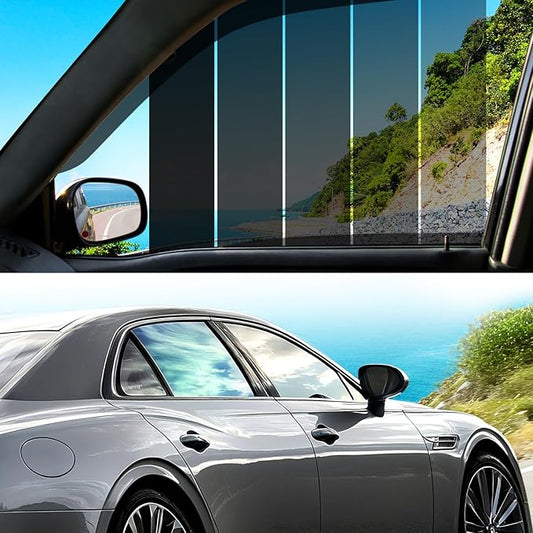 20% VLT Ceramic Car Window Tint - (20in * 20ft) Windows Privacy Films, 99% Blocks UV & 95% IR Ray, Glare Reduction Blackout Window Film Auto Car Windshield Sun Shade Roll