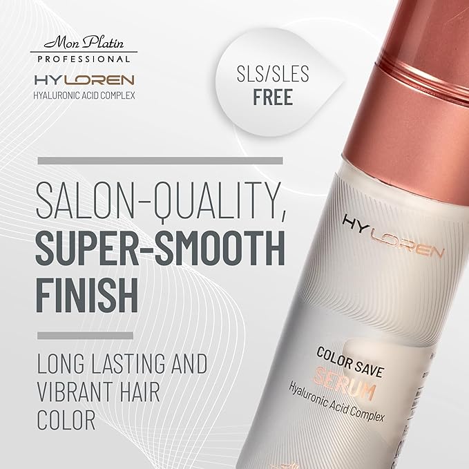 Color Save Serum with Hyaluronic Acid for Colored , Damaged , Repair Treatment, Prevents Fading, Anti Frizz for Soft, Shiny, Healthy Hair 50ml