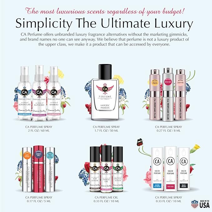 CA Perfume Impression of Wardasina For Women Men Replica Version Fragrance Dupes Grand Quality Long Lasting Eau de Parfum Spray Size Atomizer Type Bottle Parfums Cologne 1.7 Fl Oz/50ml-X1