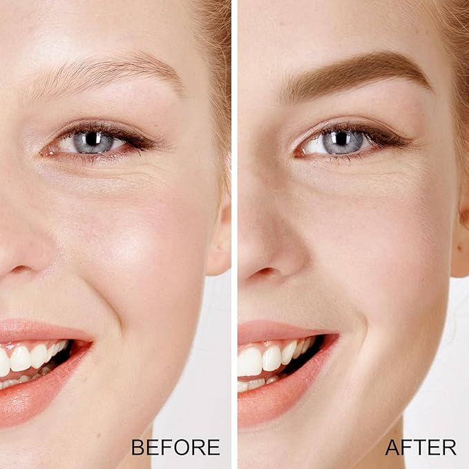 Boobeen Eyebrow Powder Kit, 2-color Waterproof Eyebrow Palette Makeup to Definer & Filler Brows, Eyebrow Color Powder Shape Natural Looking Brow - with Mirror Brush