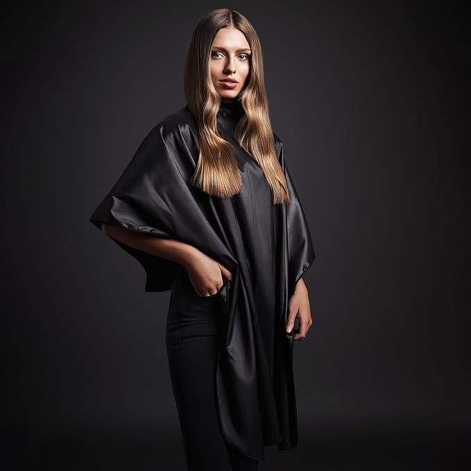 Fromm Professional Client Hair Styling and Hair Cutting Cape, Water and Stain Repellent Coating for Shampoo Bowl and Wet/Dry Cutting, 44" x 58", Gunmetal Grey
