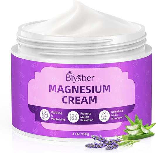Topical Magnesium Lotion Cream for Sleep: Magnesium Nighttime Cream for Women And Men (2.2 Fl Oz)
