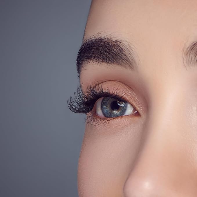 KISS imPRESS Falsies Press On Self Adhesive Eyelashes, 12mm-14mm Natural Volume Press On Lashes, Black, No Glue Needed, Invisible Band, 20 Lash Clusters & Non-Stick Applicator - Natural