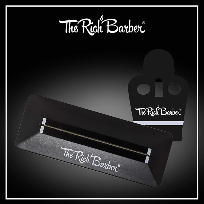 The Rich Barber Pro Barber Tools Set - Accessories Kit with 1-Minute Blade Modifier & 10-Second Blade Setter - Zero Gap Trimmer Alignment Tool, Blade Sharpener Block - Professional Barber Supplies
