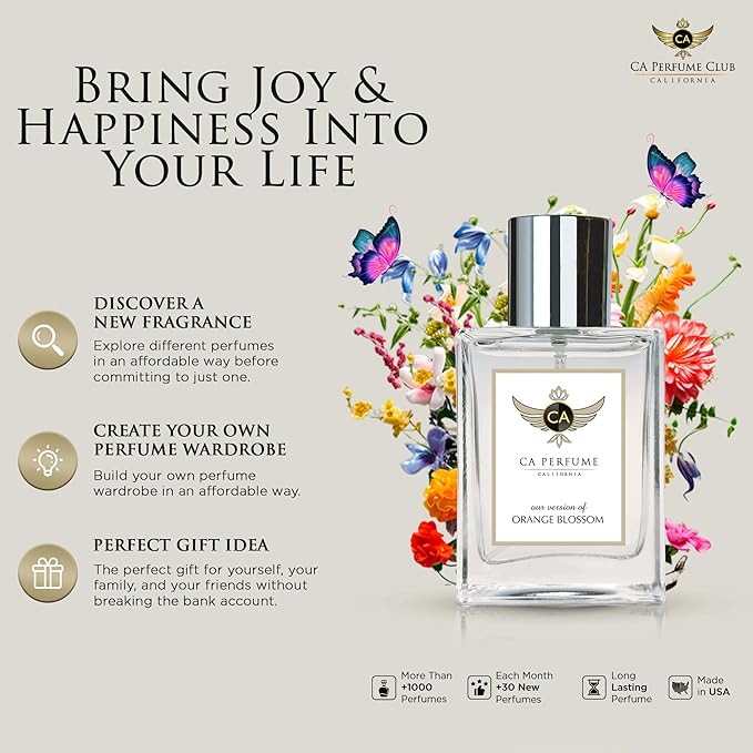 CA Perfume Impression of Angel's Share For Women & Men Replica Fragrance Dupes Eau de Parfum Spray Bottle 3.4 Fl Oz/100ml-X1