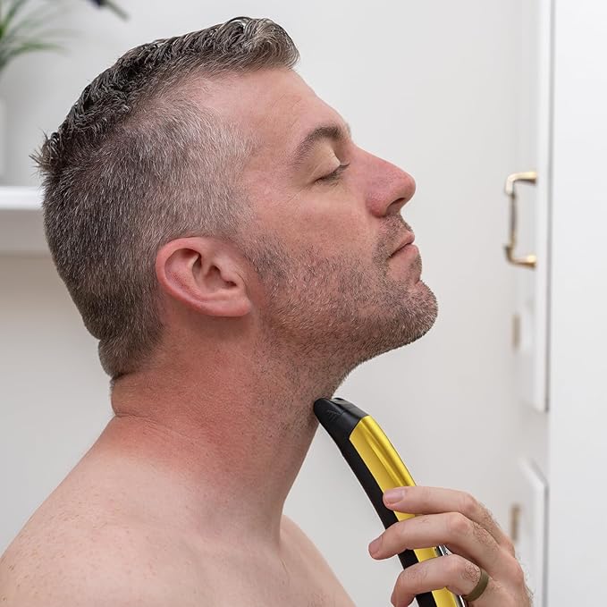 Beard Trimmer, 21 Piece Mens Grooming Kit and Hair Clipper, Cordless Rechargeable Electric Razor for Beard, Face, Nose, Hair Trimmer, Gold