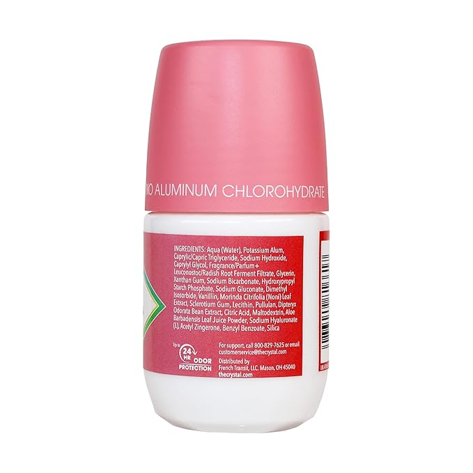 Crystal 3-in-1 BioHealth Deodorant, Coconut & Vanilla, Natural Odor Protection with Aloe & Hyaluronic Acid, Microbiome-Friendly, Moisturizing, Anti-Pollution Formula (2.25 Fl Oz)