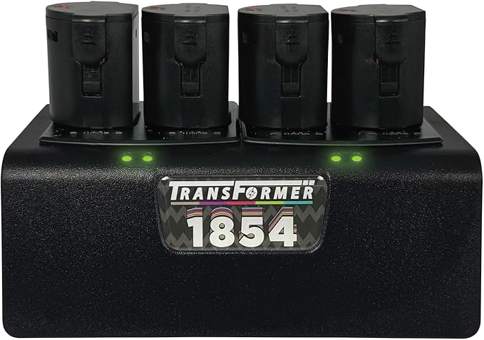 Artisan Power Quad Battery Charger for Wahl Arco and Arco SE Pet Hair Clippers | Durable Connectors, LEDs Status and a Powerful PD Type C Power Supply | Charges Four 1854 Batteries at Once