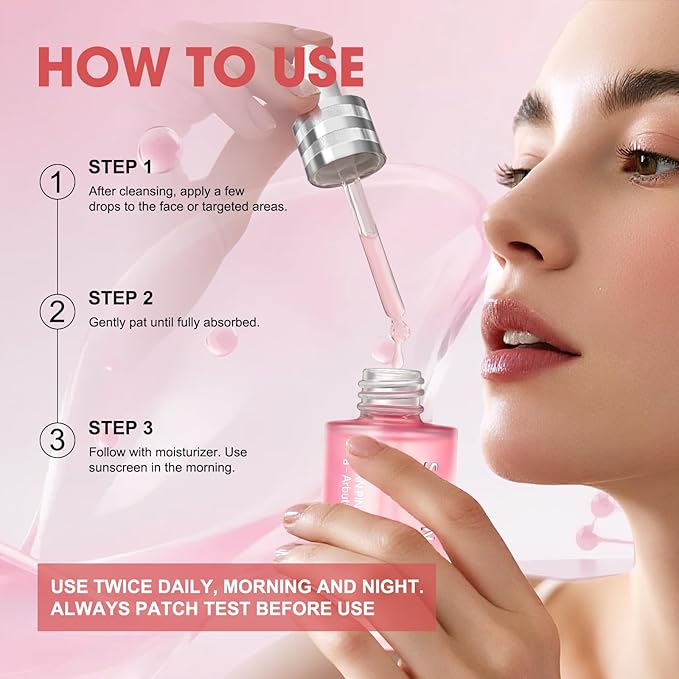 Pink Peptide 12 PDRN Serum – Salmon DNA 10,320ppm, 12 Peptides + Niacinamide for Hydrating, Firming & Glowing Skin – 30ml / 1.01 fl.oz.