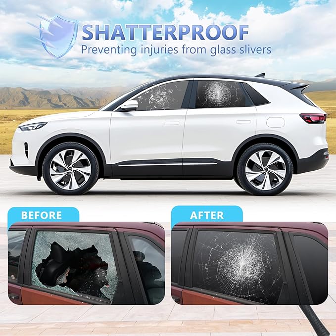 5% VLT Ceramic Car Window Tint Film - (20in * 20ft) Window Privacy Film, 99% Blocks UV & 95% IR Ray, Glare Reduction Blackout Window Film Auto Car Windshield Sun Shade Roll