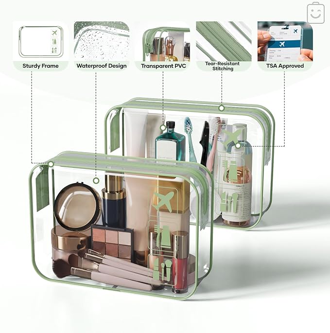 Veken 11 Set Compression Packing Cubes for Travel Essentials,Compressible Expandable Large Luggage Suitcase Organizer Bags for Clothing,Durable Space Saver Storage Bags(Matcha Green)