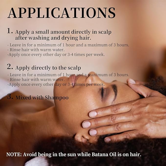 Batana Oil for Hair Growth,100% Pure & Natural Raw Batana Oil, Dr. Sebi Organic from Honduras,Care for Hair Thickness,Scalp&Skin,4.23 fl oz,1 Bottle with 2 Caps