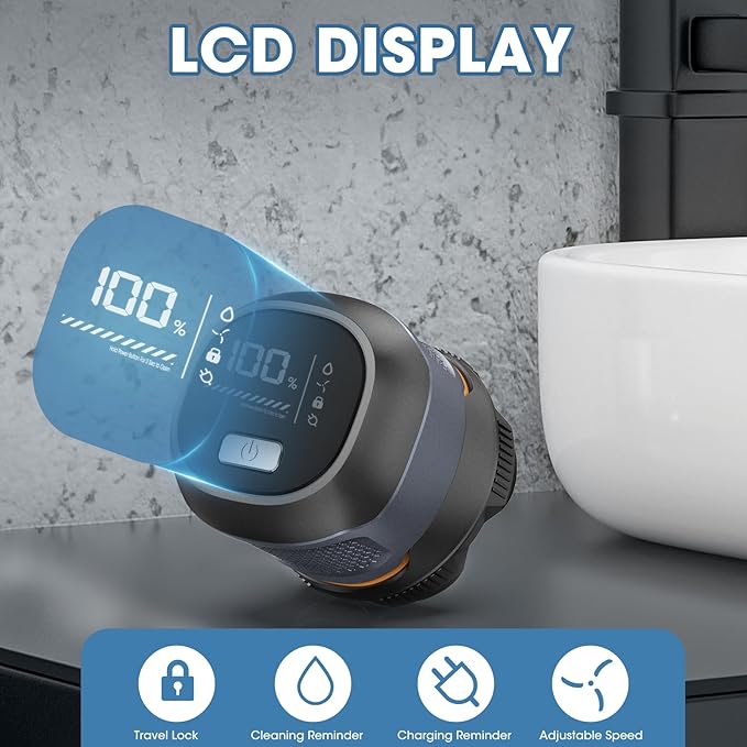 6D Electric Head Shaver for Men, Magnetic Wet & Dry Razor Electric Razor Hair Trimmer, IPX6 Waterproof, LED Display, Rechargeable Cordless Grooming Kit