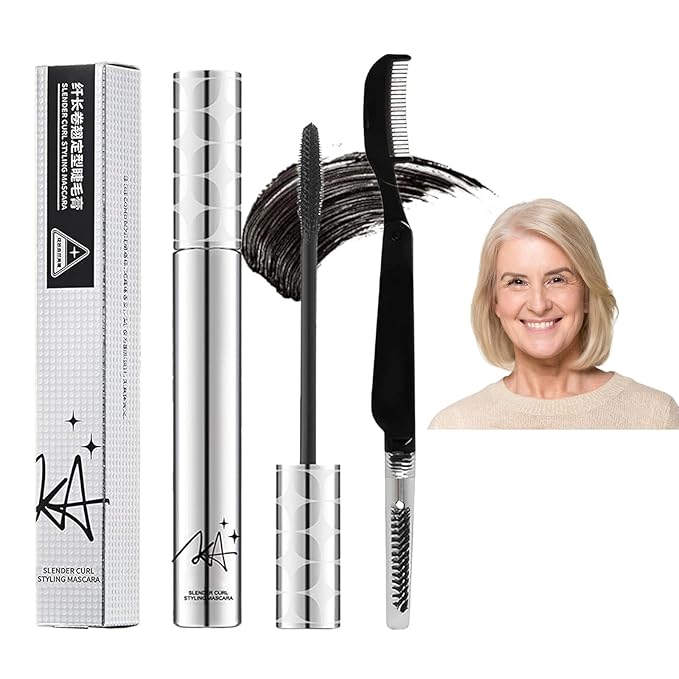 Black Mascara for Women, Prime Waterproof Volume and Length for Hypoallergenic Máscara with Long Lasting, Hypoallergenic, Lightweight for Sensitive Eyes-01
