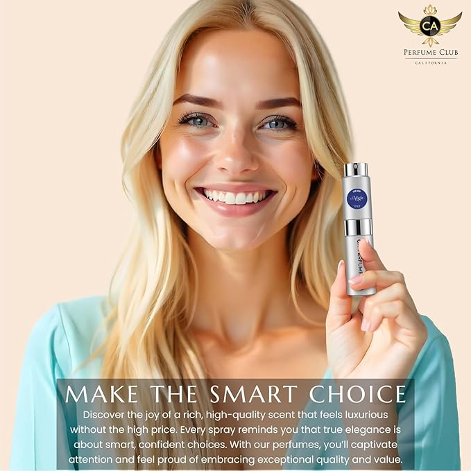 CA Perfume Impression of Light Blue For Her for Women Floral Fruity Scent Long Lasting Perfumes for Women Eau De Parfum Travel Size Refillable Atomizer Spray 0.27 Fl Oz 8ml