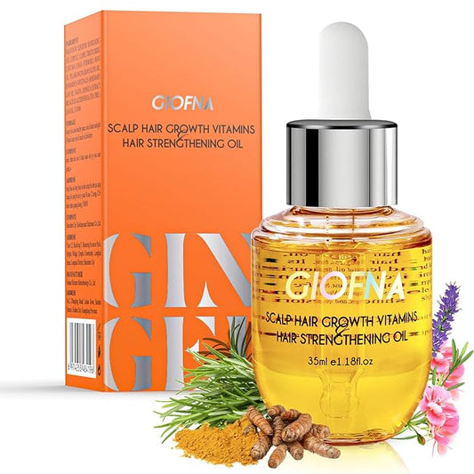 Hair Turmeric Oil, Hair Growth Serum for Curly, Thick, Frizzy, Dry, and Damaged Hair for Scalp Nourshing, Hair Strengthening, Scalp Care Products for Women and Men