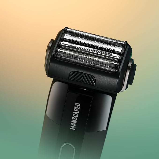 MANSCAPED® The Chairman™ PRO Men’s Replacement SkinSafe® Foil Blade - Stainless Steel Four-Blade Foil Trimmer for Face Shaver, Magnetic Blade Head Attachment (1-Pack)