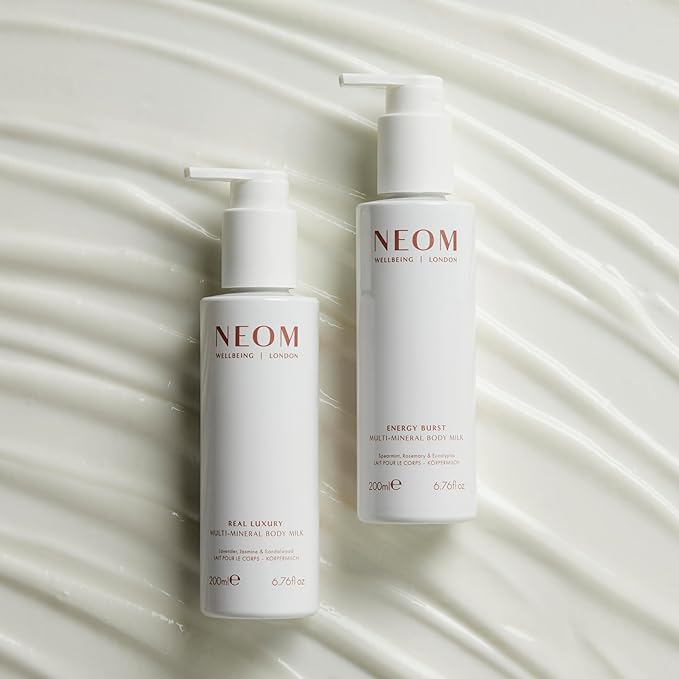 Neom- Multi-Mineral Body Milk 200ml (Spearmint, Rosemary & Eucalyptus) | Magnesium, Rosehip OIl & Chia Seed Oil | Moisturise, Nourish & Replenish | Vegan