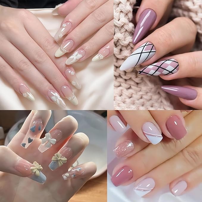 Nail Art Brushes, 8Pcs Double-Ended Acrylic Nail Brush Set & Picker Brush Tool for Nail Art with PolyGel Gel Acrylic Nails Extension Fine Liner Brushes and Dotting Pen (6,7,8,9,11 mm)