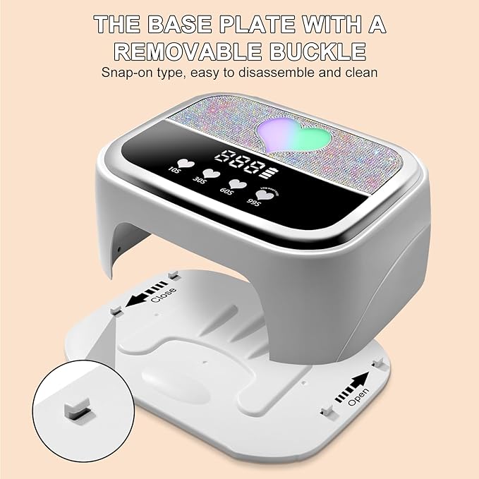 LIMEGIRL UV LED Nail Lamp Kit for Gel Polish Professional Fast White Curing Dryer Light Set with 4 Timers and UV Gloves Cordless Rechargeable Nail Art Cure Machine at Home and Salon