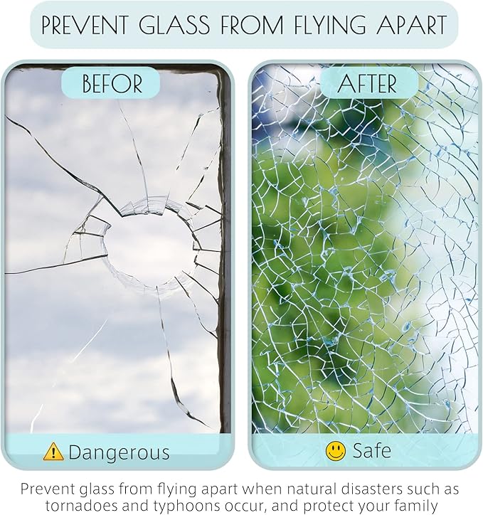 HIDBEA One Way Window Film, Daytime Privacy Sun Blocking Reflective Window Film No Glue Static Cling Heat Control Window Tinting Film for Home and Office, Black Silver, 35.4 x 196.8 Inch