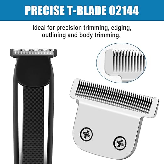 02144 Replacement Detachable T Blade Compatible with Wahl Trimmers 9864/9864SS/9686/9818A/9854L/9876L/9854 /WSS3L/SS2L etc - Japanese Stainless Steel 40mm Replacement Trimmer Blade #02144