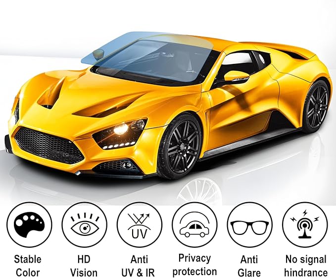 TOYOCO Window Tint Film for Cars 80% VLT 36in x 10Ft Ceramic Window Tints, Blocks 99% UV & IR Rays, Heat Resistant Anti Glare Film for Windshield, Scratch Resistant Sun Shade Auto Tint Roll