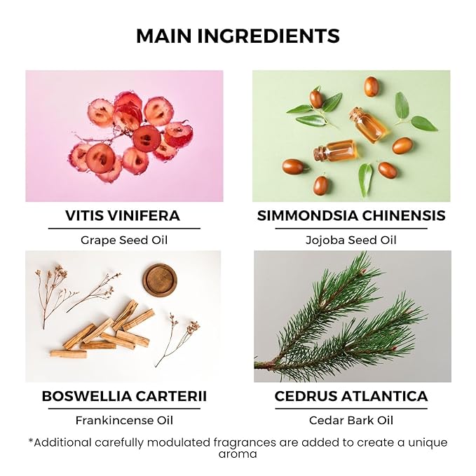 benatu Cedar Wood Perfume Oil Roll On for Men, Alcohol Free Eau de Parfum, Travel Size Essential Oil Body Fragrance, Concentrated Warm Woody Scent, 10 ml