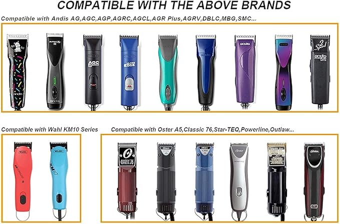 2 Pcs 84 Detachable Replacement Blades,compatible with oster Classic 76/Star-Teq/Power-Teq andi A*dis AGC,BDC,BGC,MBG Series Clippers,3/32-Inch Cut Length For Dogs and Medium-Size Animals