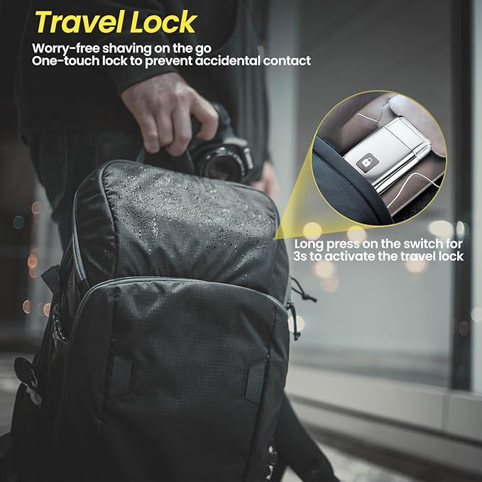 Electric Foil Shavers for Men, 3 Speed Electric Razor for Men, High Speed Dual Floating Blades, IPX7 Waterproof Wet & Dry, LED Display, USB Type C Charging, Foil Razor for Face/Beard/Head (Silver)