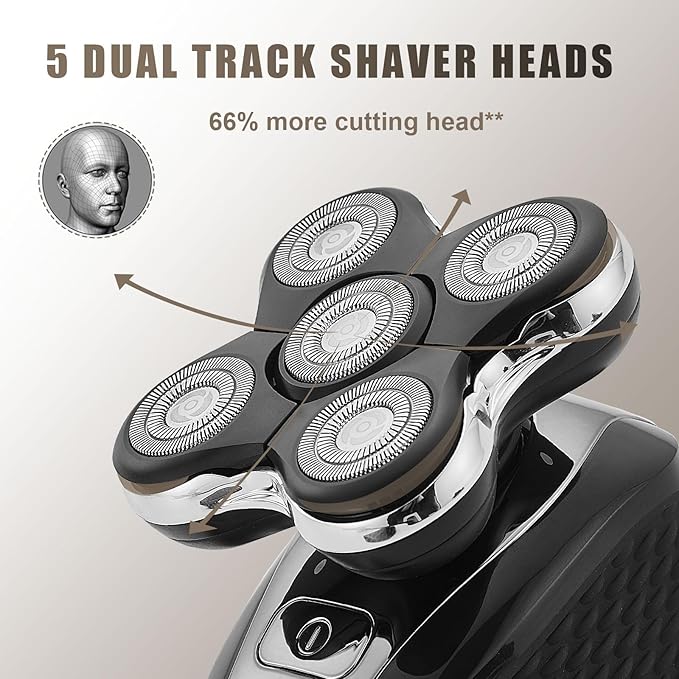 Shaver Replacement Head Compatible with Remington Electric Shaving Model SPR-XR7000,for Bald Men.(4packs)