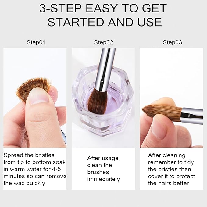 Acrylic Nail Brush Size #10, 100% Pure Kolinsky Nail Art Brushes for Acrylic Application, Sturdy Handle Oval Shaped Acrylic Powder Nail Design Tools for Professional Manicure DIY