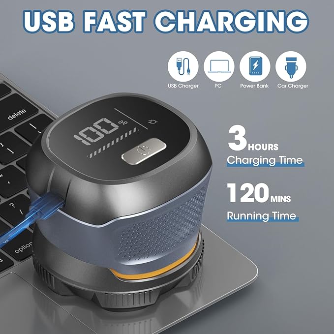 6D Electric Head Shaver for Men, Magnetic Wet & Dry Razor Electric Razor Hair Trimmer, IPX6 Waterproof, LED Display, Rechargeable Cordless Grooming Kit