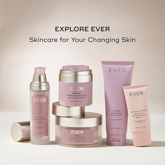 EVER Luminous Nutrient-Rich Cleansing Balm – Vitamin C & Sesame Oil Waterless Facial Cleanser to Remove Makeup, Dirt & Impurities – Nourishing Balm for Dry, Normal & Sensitive Skin, 2.8 fl oz