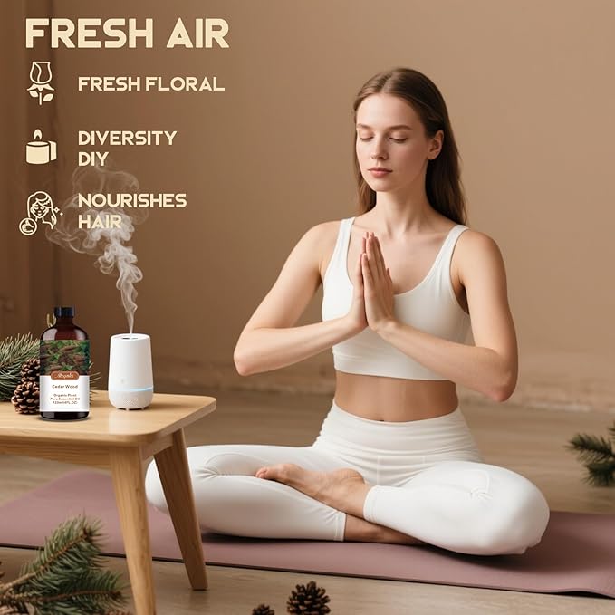 Cedarwood Essential Oil-Cedarwood Fragrance Oil 4.33oz (130ml)-100% Pure Natural Scent for Diffusers, Candles, Soap Making & Aromatherapy-Relaxing Home & Gift Essential Oil for Bath, Massage