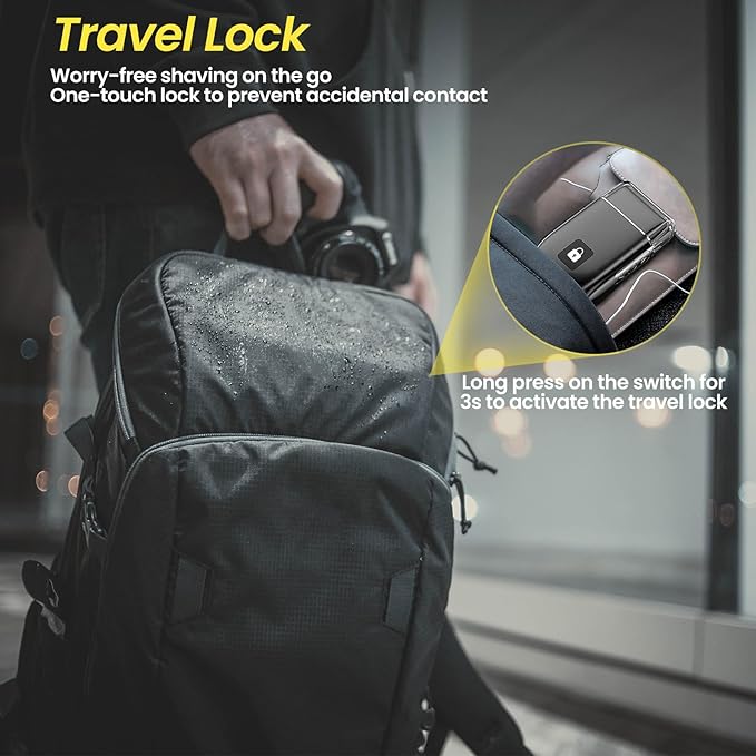 Electric Foil Shavers for Men, 3 Speed Electric Razor for Men, High Speed Dual Floating Blades, IPX7 Waterproof Wet & Dry, LED Display, USB Type C Charging, Foil Razor for Face/Beard/Head (Black)