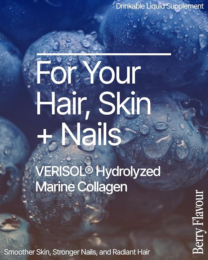 BeMe Liquid Collagen for Women - 2500mg Verisol hydrolyzed Marine Liquid Collagen - Clinically Tested Collagen Supplements - Quick Absorption, high bioavailability - Supports Skin, Hair & Nails