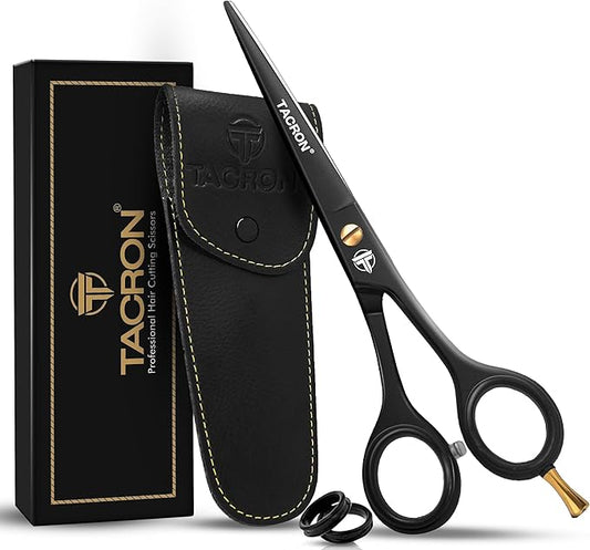 Professional Hair Scissors 6.5 Inch - Premium High Carbon Stainless Steel - Ergonomic Design Ultra Sharp Hair cutting Scissors Blades - Barber Salon Hair Shears for Haircut Scissors