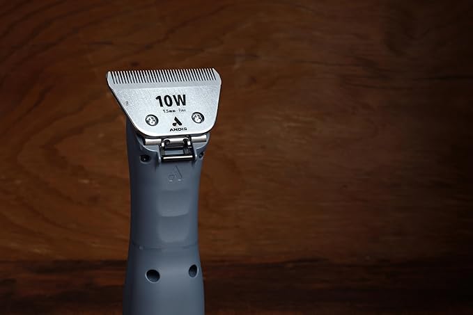 Andis 561460 ceramicEDGE #10W Fine Wide Blade, Small Animal and Pet Grooming, Detachable Replacement Blade, Long Lasting, Stainless Steel