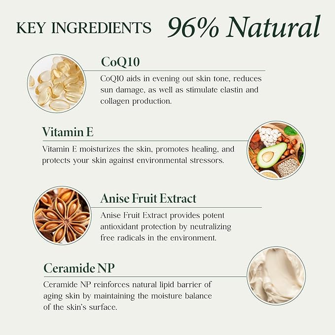 CLARA'S NEW YORK Q10 Facial Serum with Vitamin E – Hydrating, Brightening & Skin-Supportive – 30ml / 1 Fl Oz – Made in USA