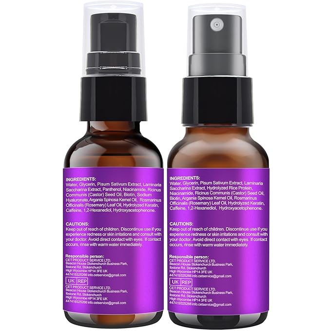 Rosemary Oil Hair Growth Serum W/Rosemary Water & Rice Water Spray Hair Growth,Biotin Castor Oil Argan Oil Caffeine Keratin Reduce Hair Loss,Restore Dry Damaged Hair Regrowth Treatments for Women Men