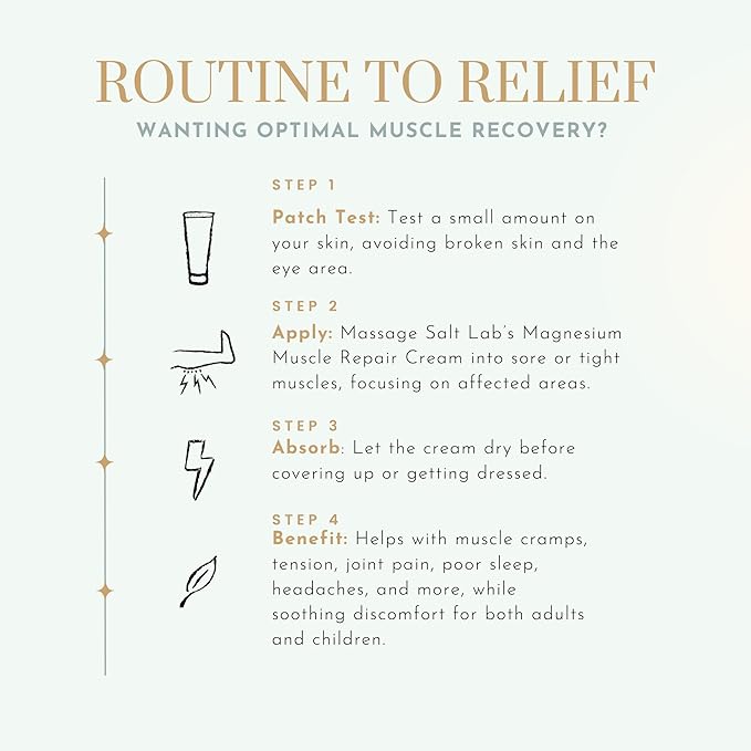 Magnesium Lotion – Muscle Repair Cream with Shea Butter for Muscle & Joint Pain Relief, Lightweight Non-Greasy Formula, Scented with Essential Oils, 100 mL